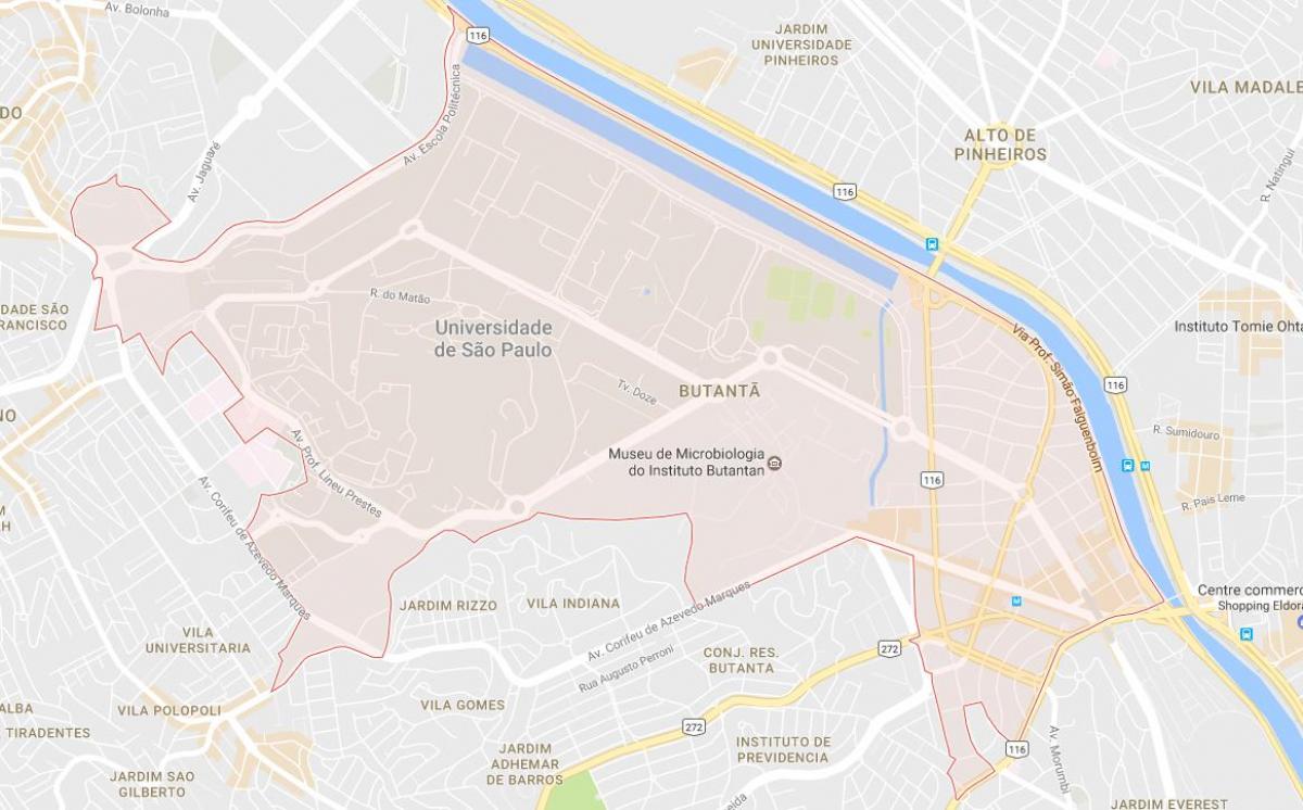 Карта На Сан Пауло Butantã