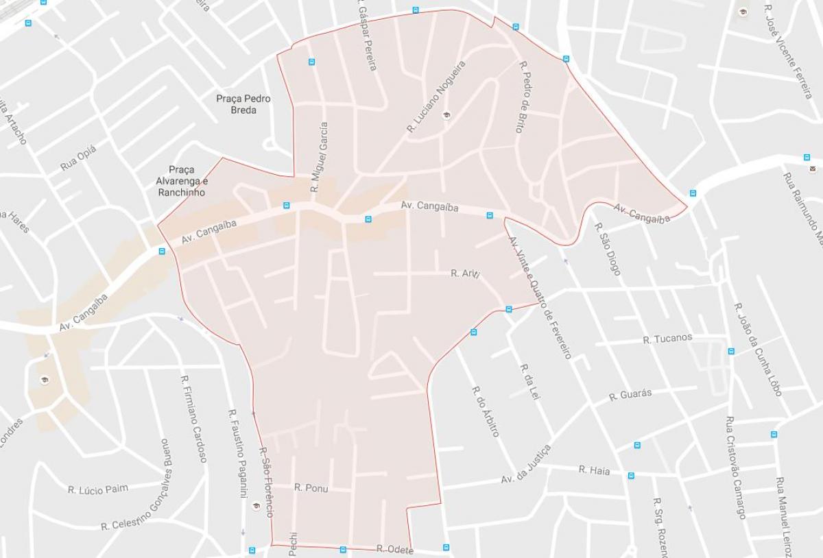 Карта На Сан Пауло Cangaíba