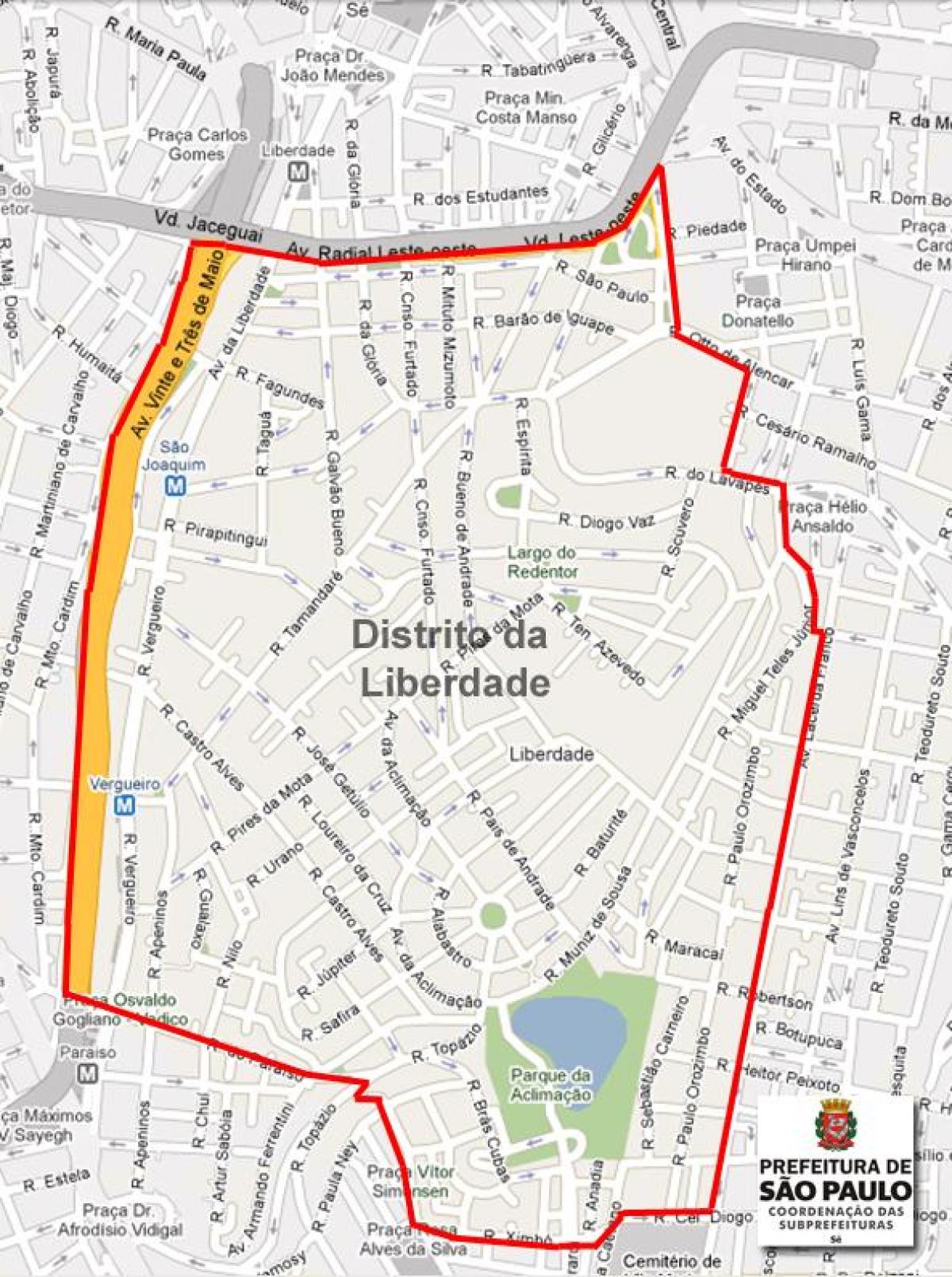 Карта Liberdade, Сао Пауло