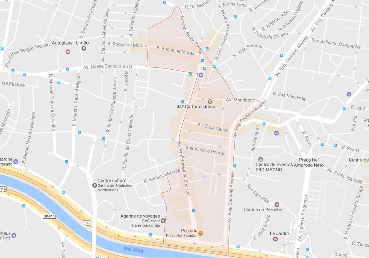 Карта На Сан Пауло Limão