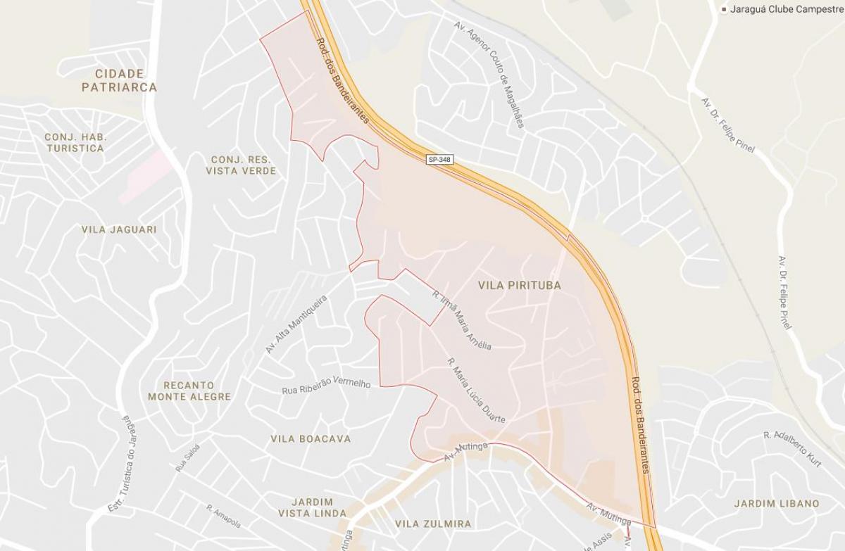 Карта На Сан Пауло Pirituba