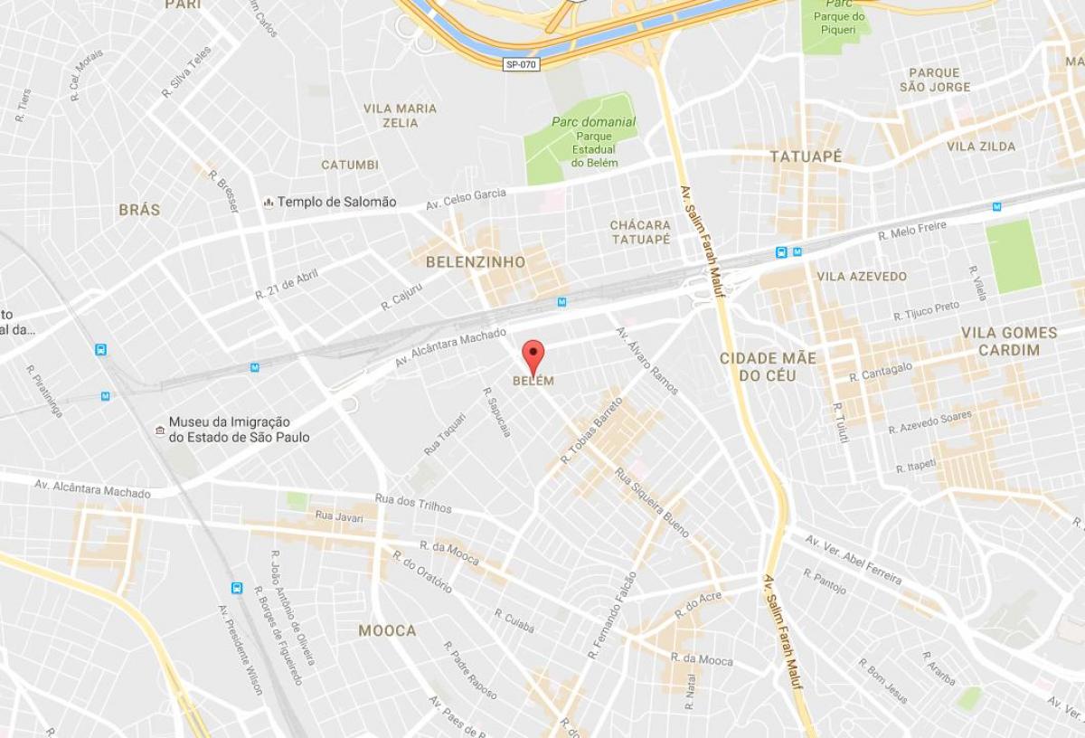 Карта Белен-Сао Пауло