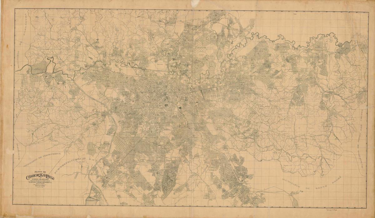 Карта бивш Сао Пауло - 1943