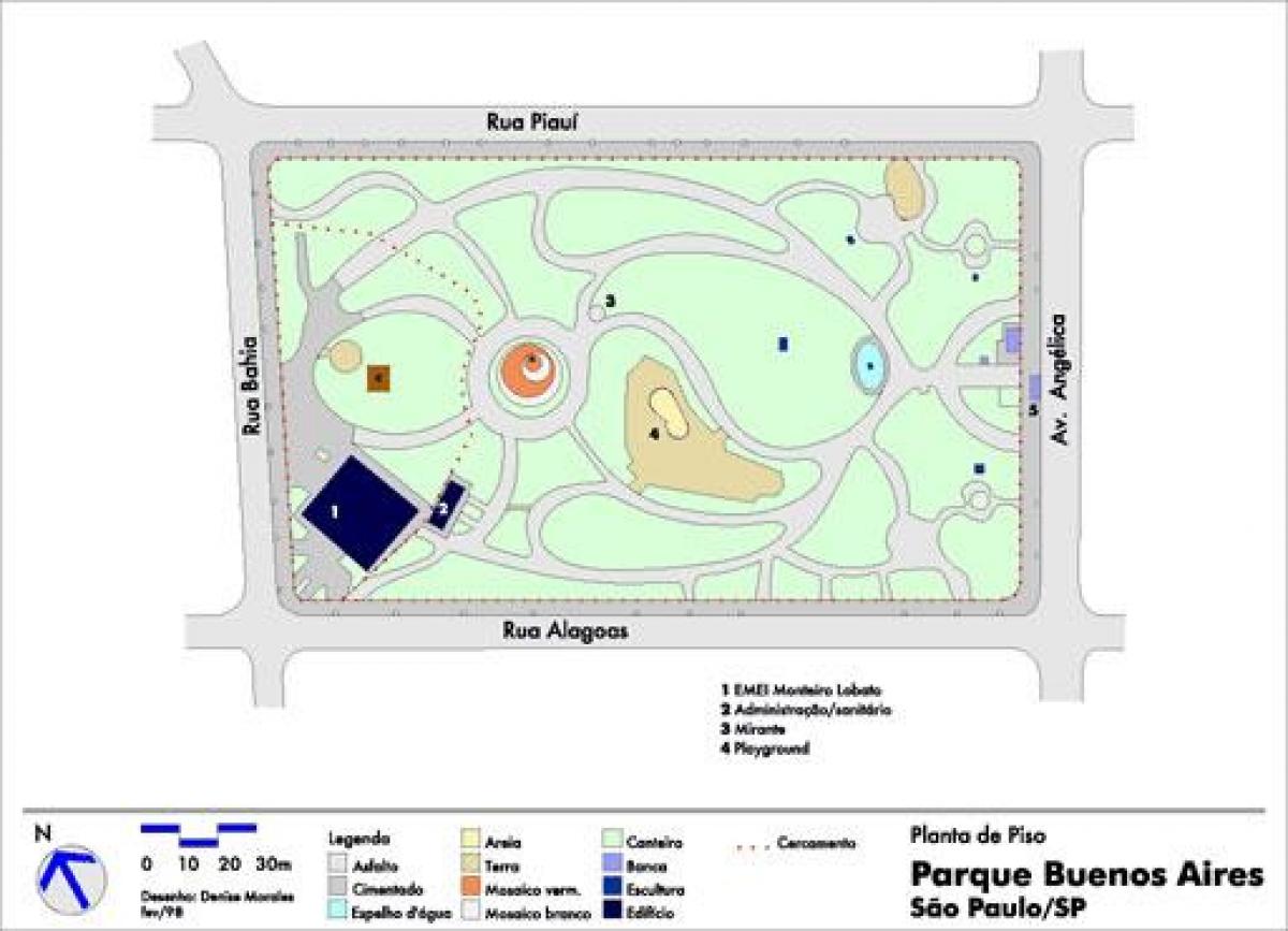 Карта на Буенос Айрес, Сао Пауло парк