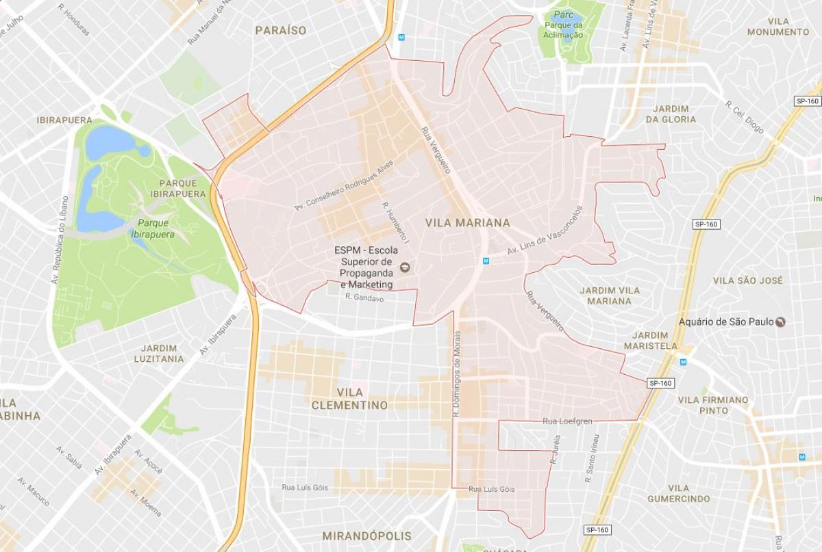 Карта На Вила Мариана Сао Пауло