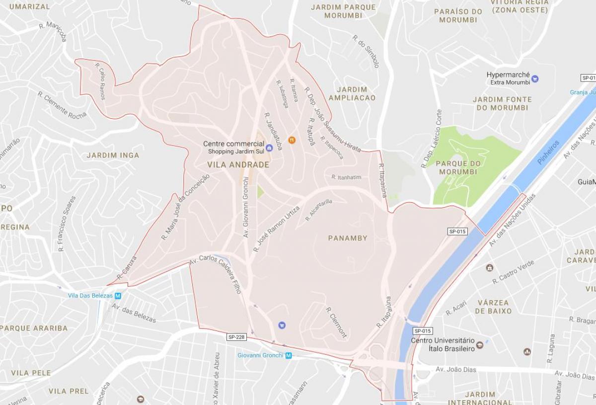 Карта На Вила Сан Пауло Андраде