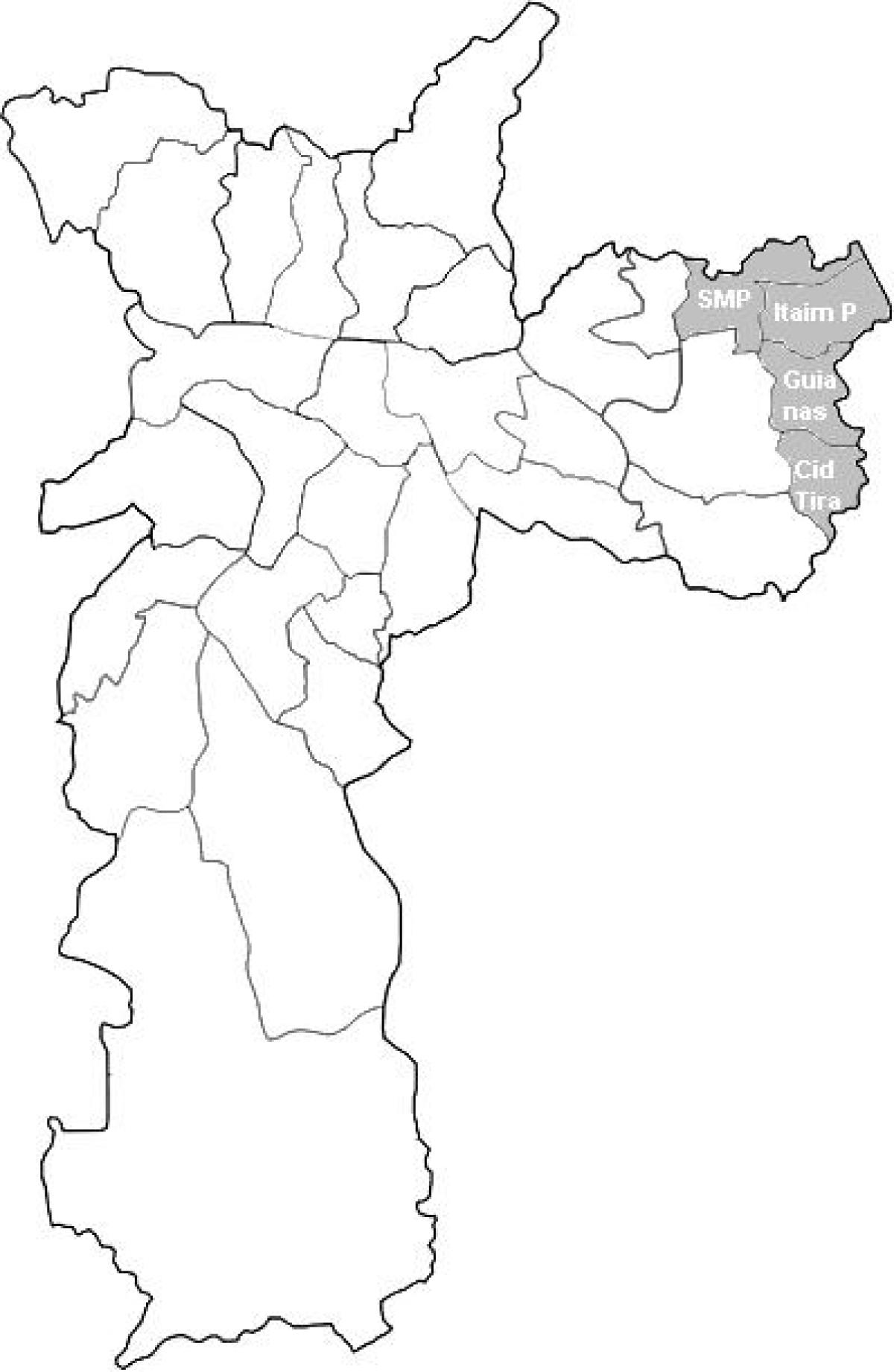 Карта зона Тимор 2 Сао Пауло