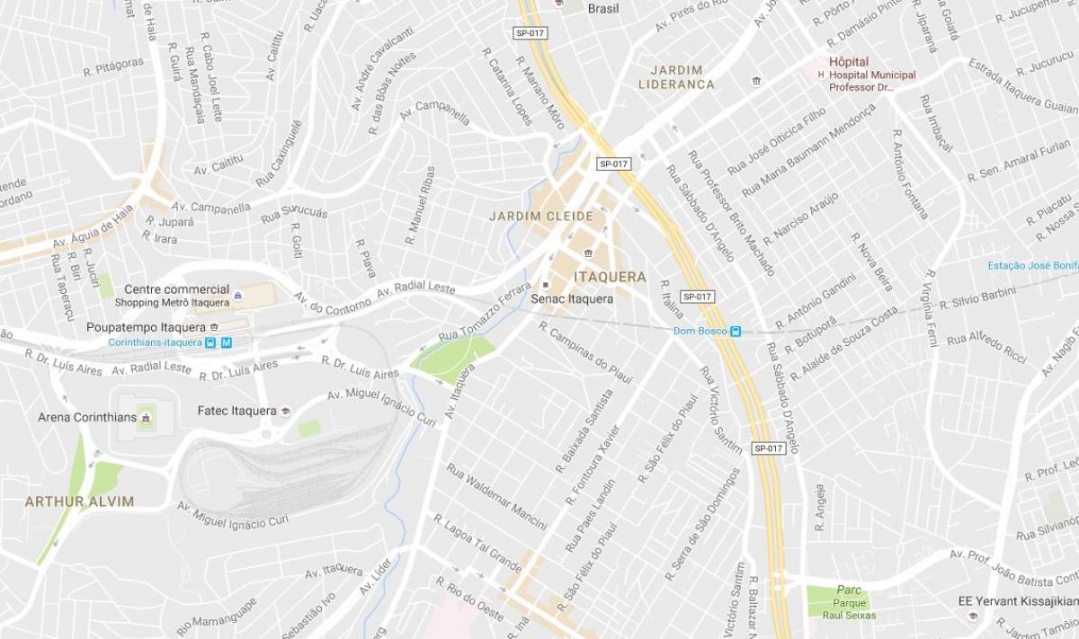 Карта На Сан Пауло Итакере