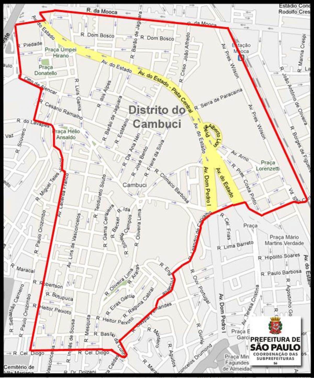 Карта На Сан Пауло Камбуси