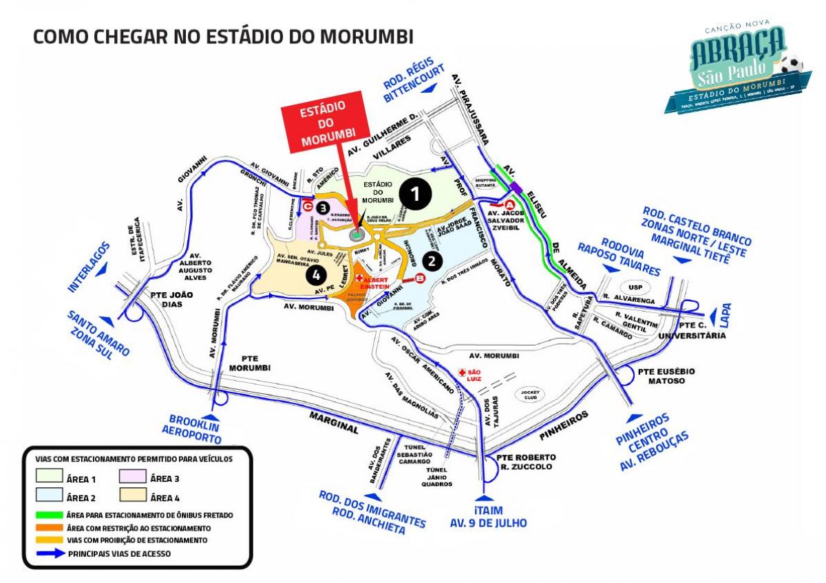 Карта на стадион Морумби