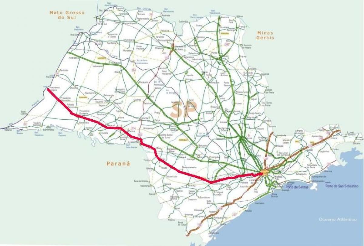 Карта на магистрала Рапозо Tavares - СП 270