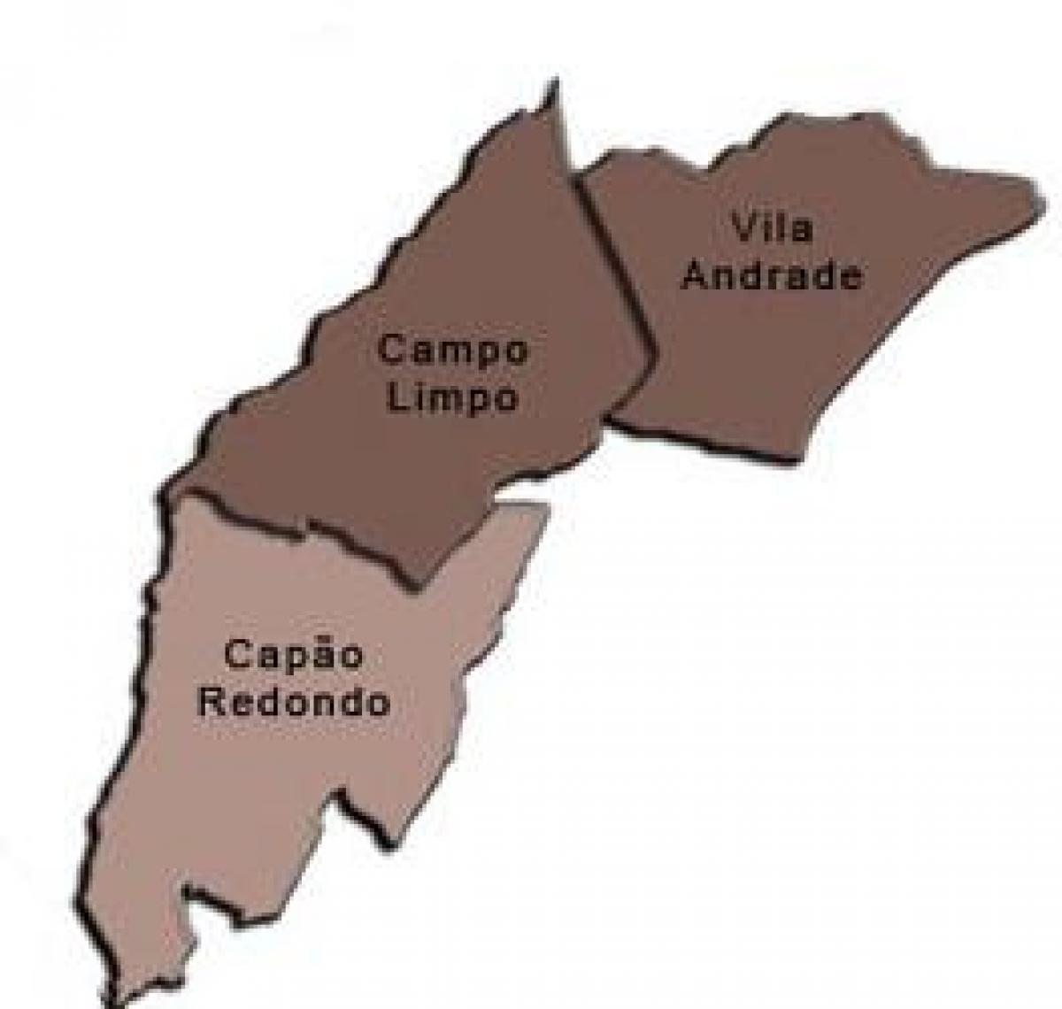 Карта супрефектур Campo лимпу -