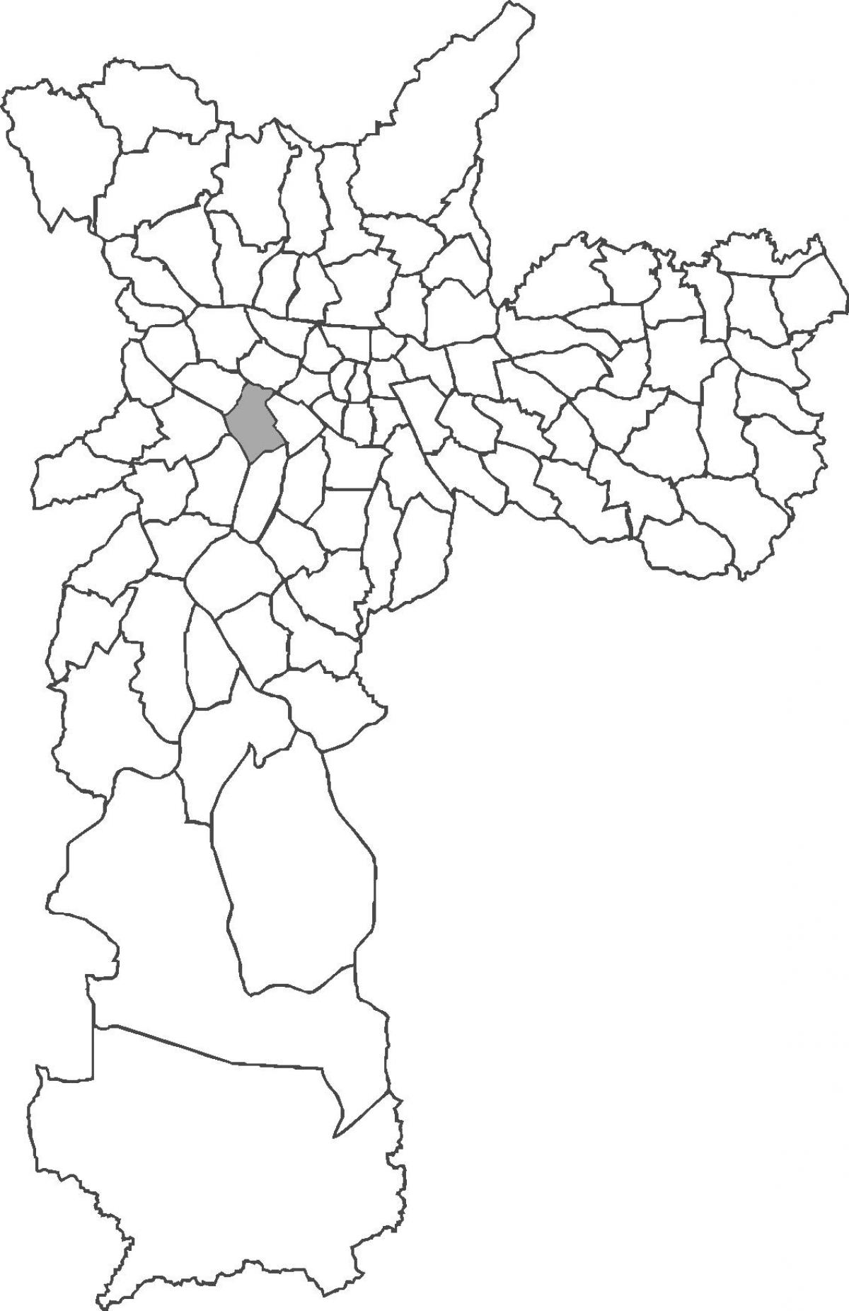 Карта на района на Pinheiros