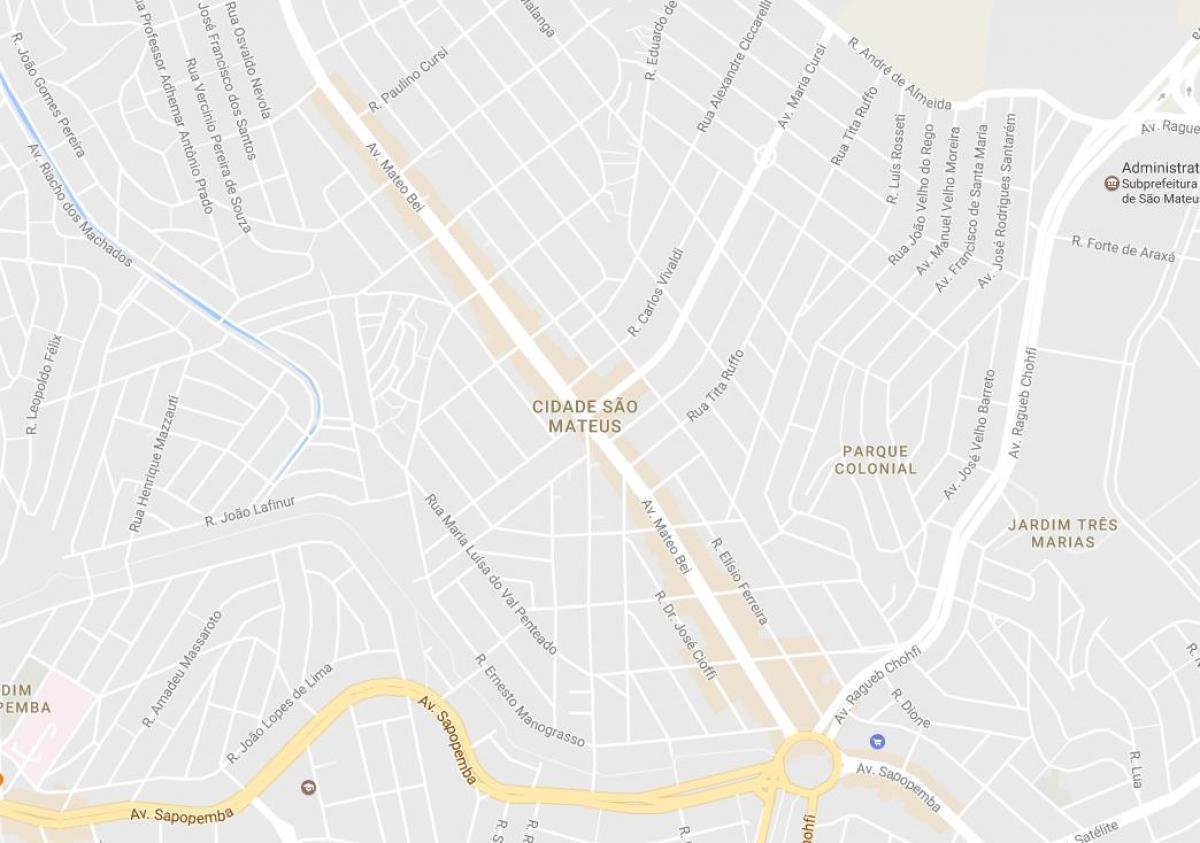 Карта На Сан Матеус-Сао Пауло