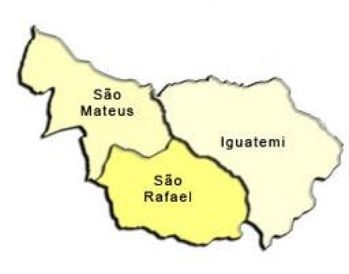 Карта на Сан Матеус супрефектур