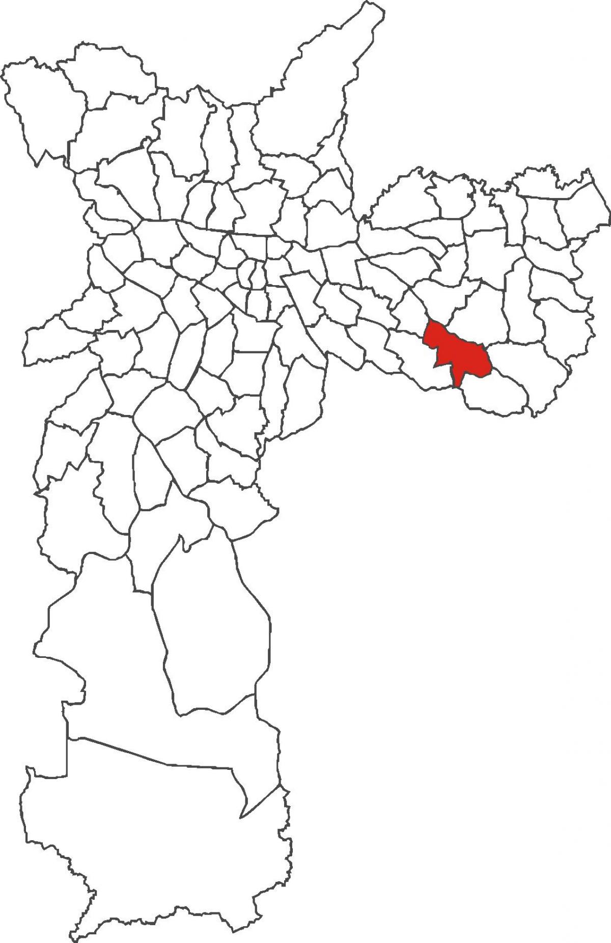 Карта на Сан Матеус район