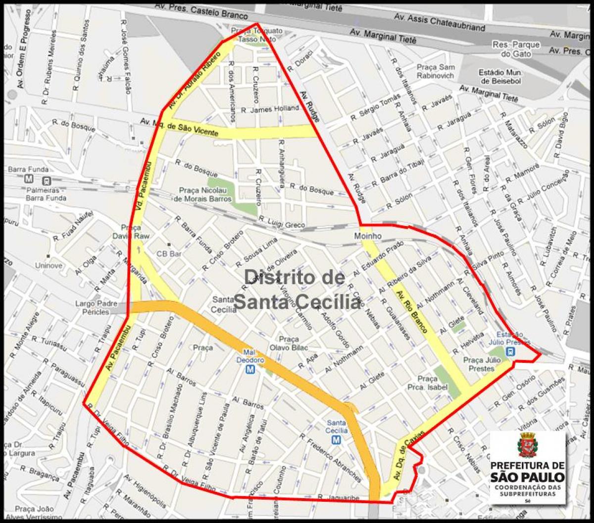 Карта На Санта Сесилии Сао Пауло