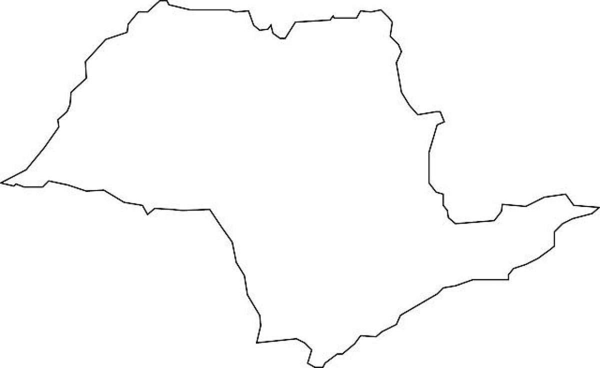 Карта на Сан Пауло вектор