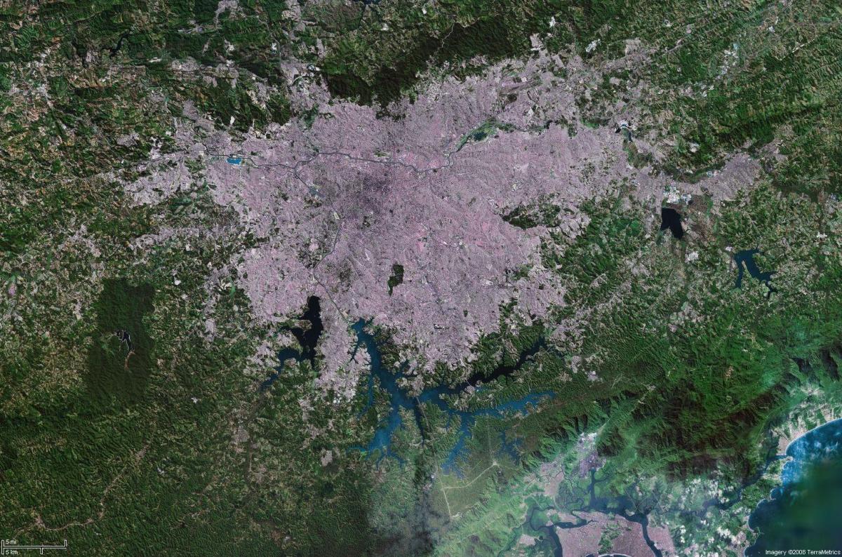 Сателитна Карта на Сао Пауло