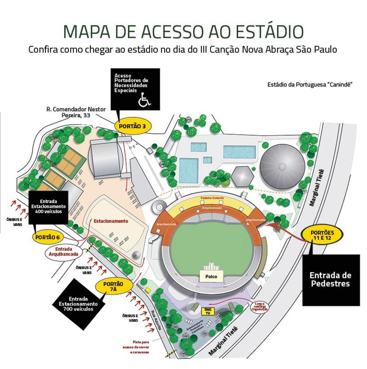 Карта Canindé стадион