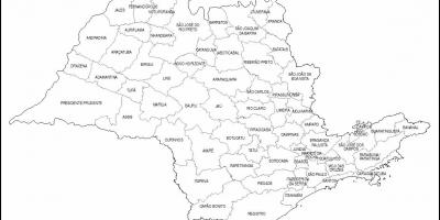 Карта на Сан Пауло Дева - микро-региони