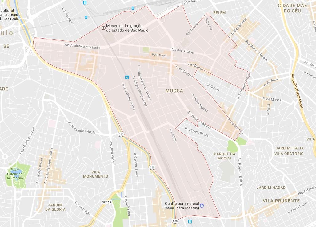 Карта на гарата Сао Пауло
