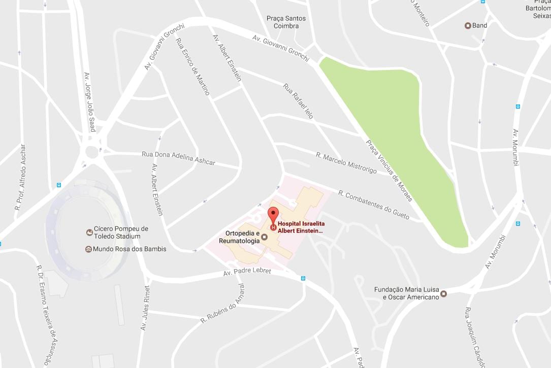 Карта на Еврейската болница Алберт Айнщайн