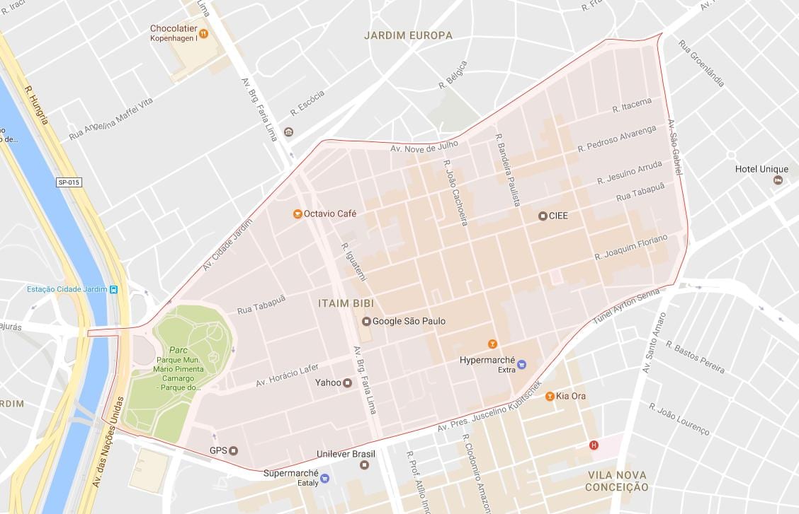 Карта Итаим Биби, Сао Пауло