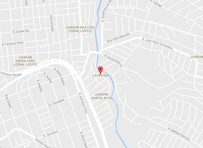 Карта На Сан Пауло Лажеаду