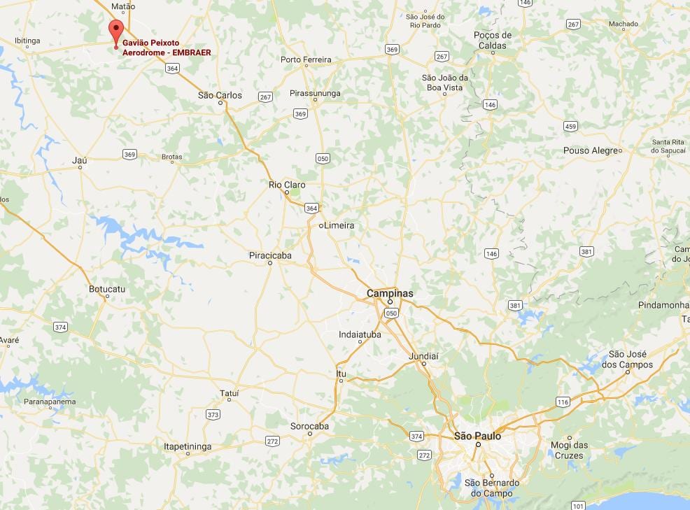 Карта на летище Gavião Пейшоту