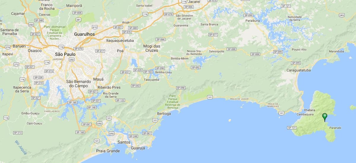 Карта плажа Вермелья