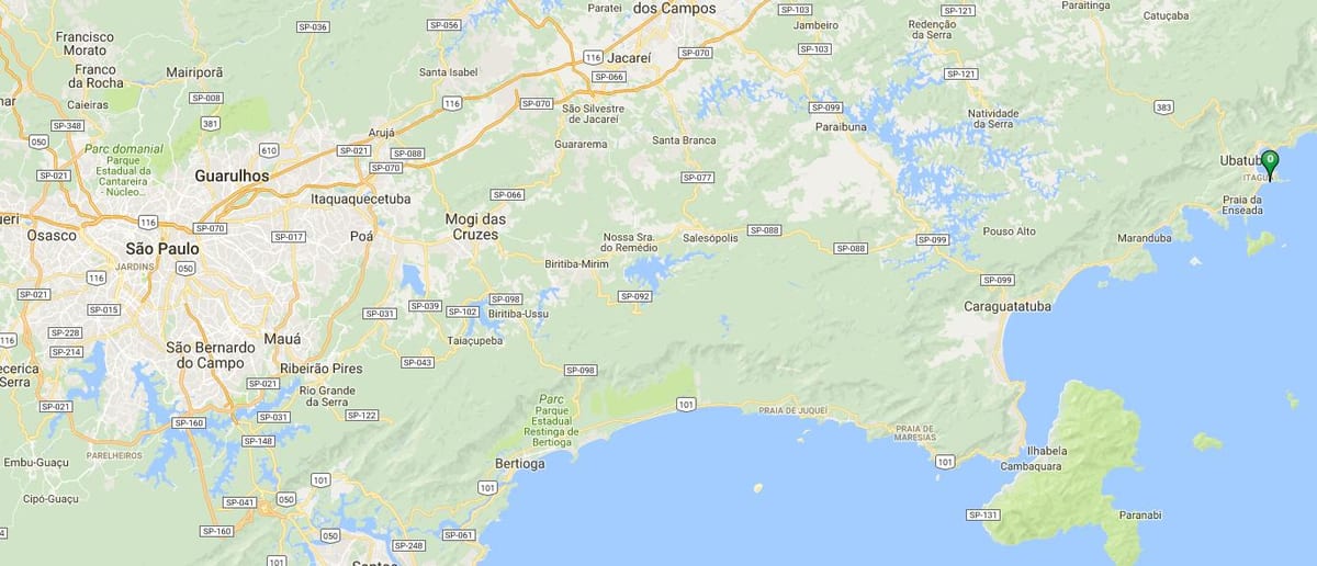Карта плажа Вермелья