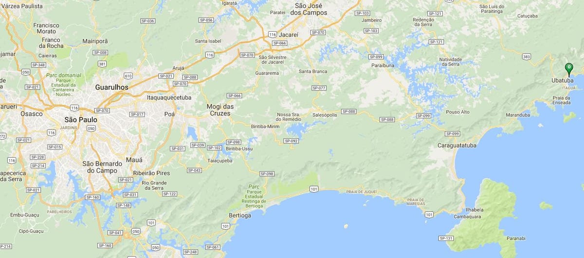 Карта плажа Переке Аку