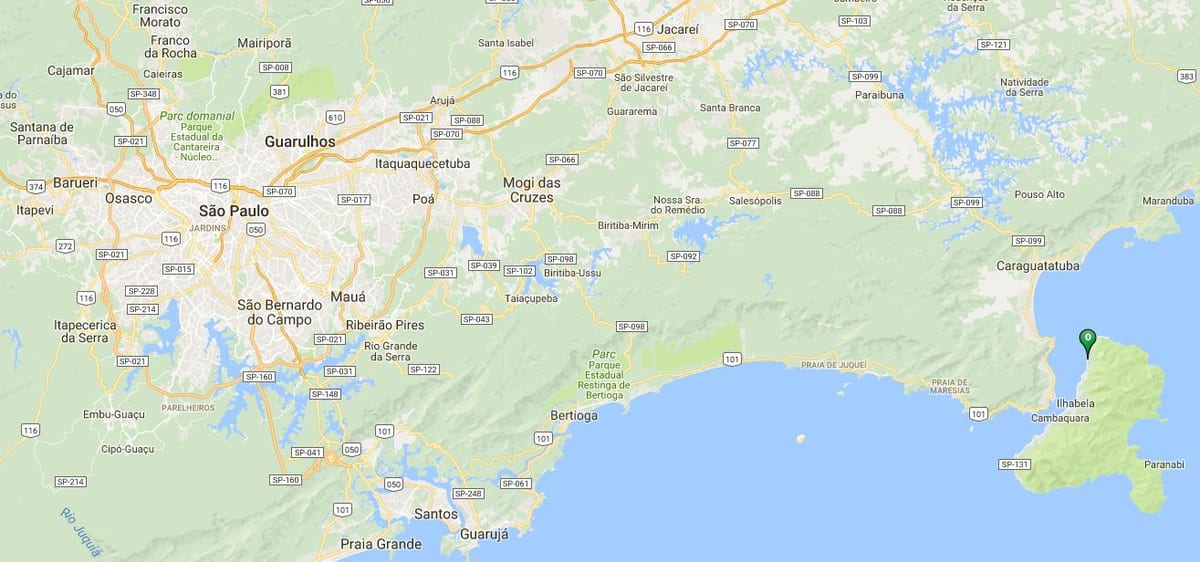 Карта плажа Siriúba