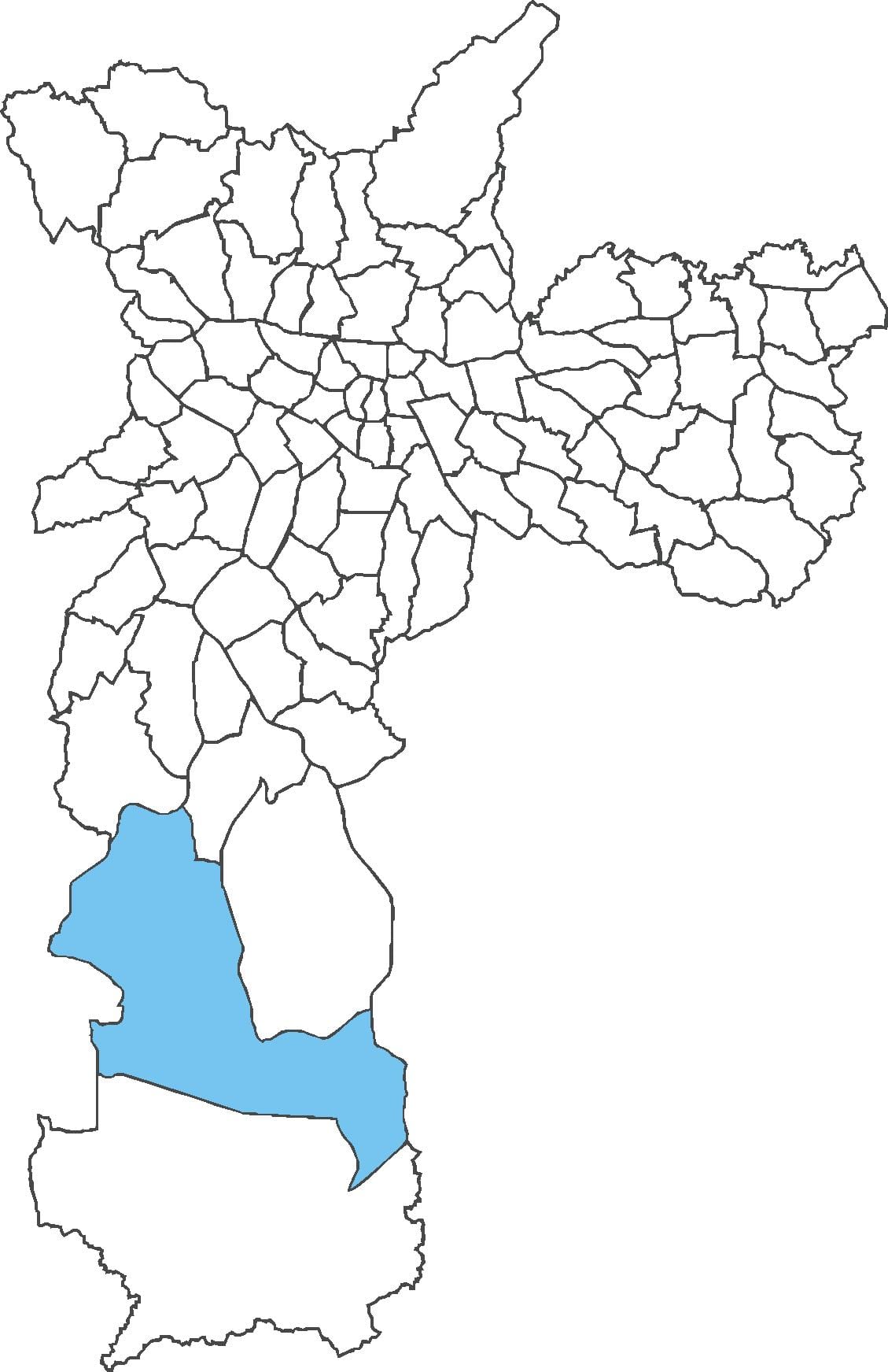 Карта на район Parelheiros