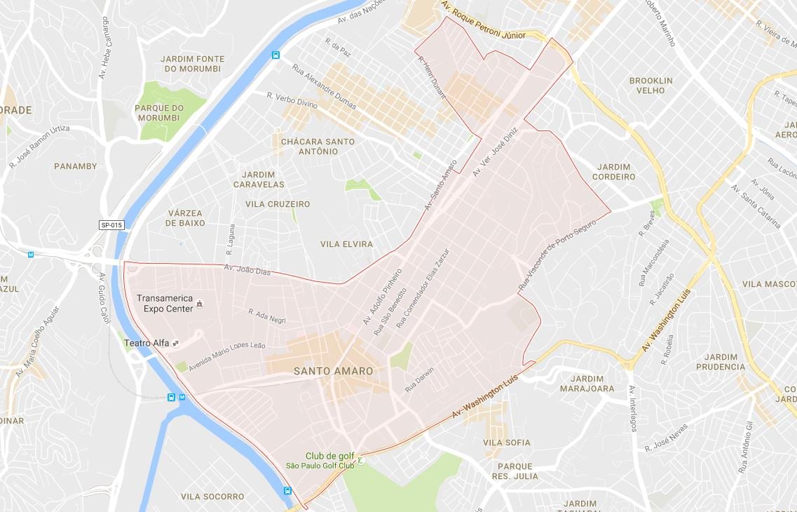 Карта На Санто-Амару Сао Паоло