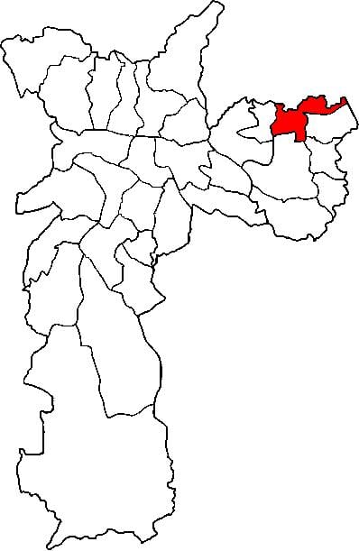 Карта на Сан Мигел супрефектур-Paulista-Сао Пауло