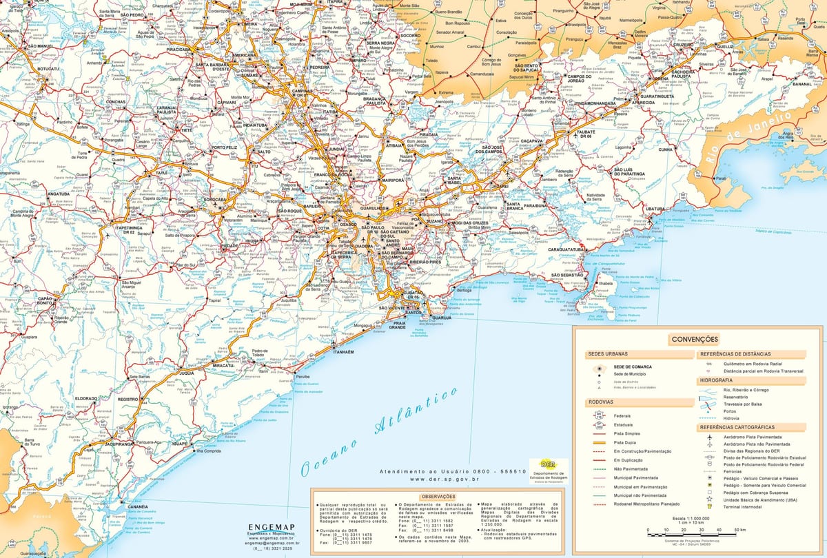 Карта на град Сао Пауло