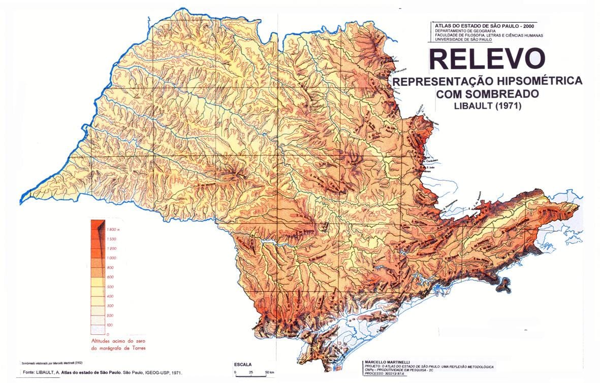 Топографическая Карта Сао Пауло