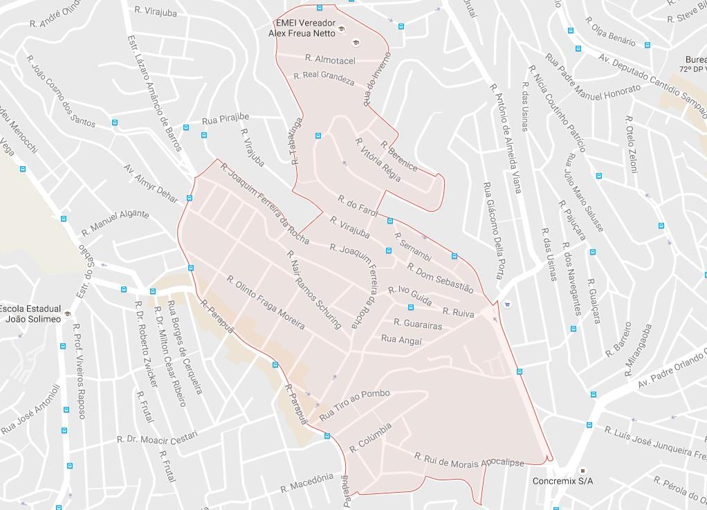Карта На Сан Пауло Brasilândia
