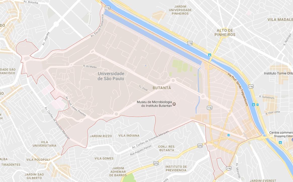 Карта На Сан Пауло Butantã