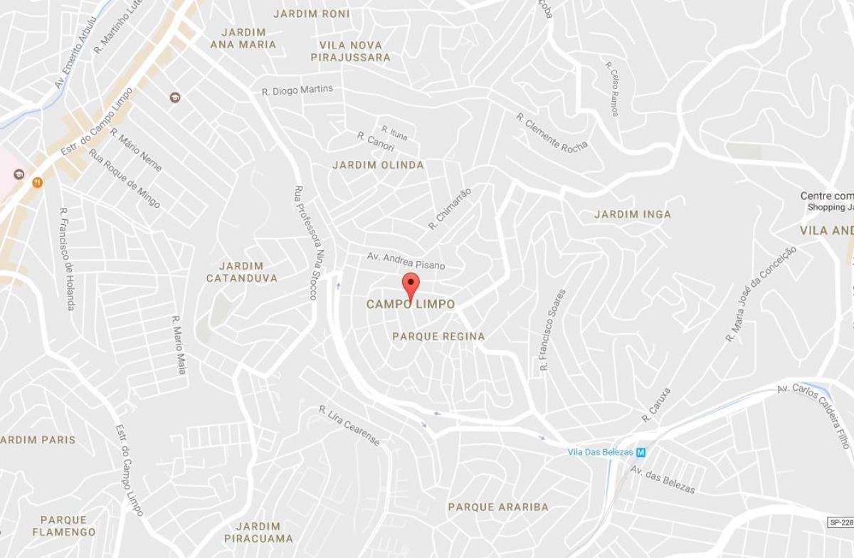 Карта На Campo Лимпу-Сао Пауло