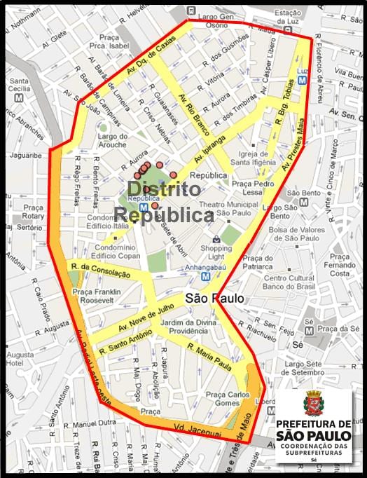 Карта Republica Сао Пауло