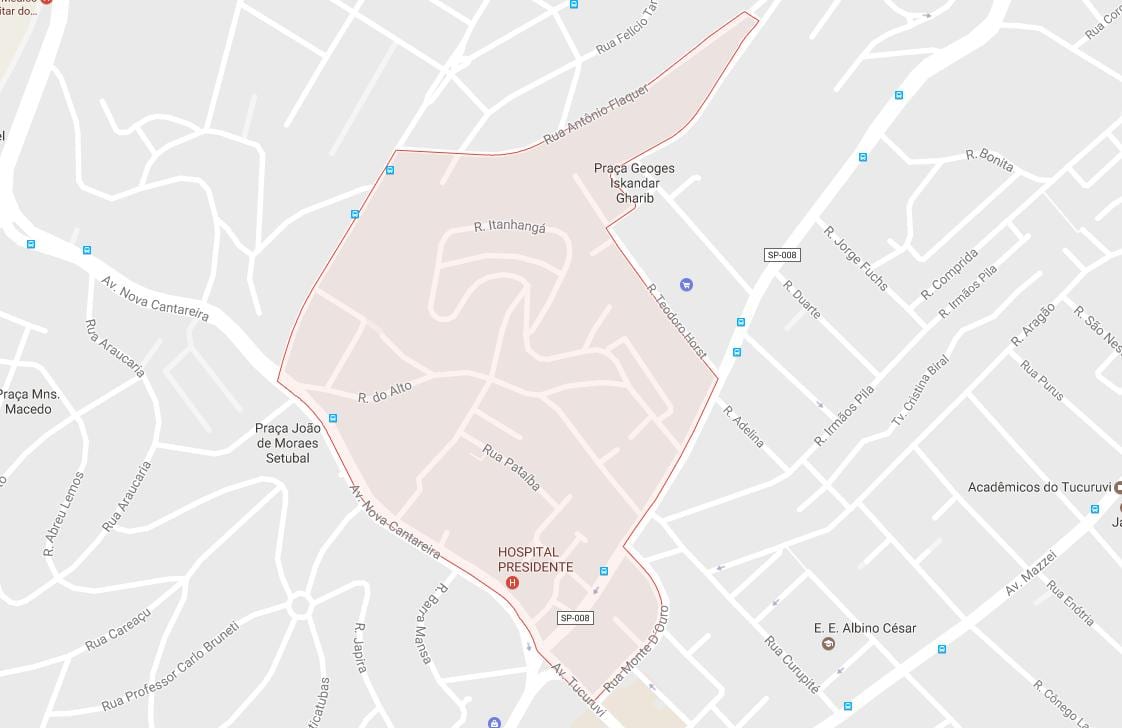Карта На Сан Пауло Tucuruvi