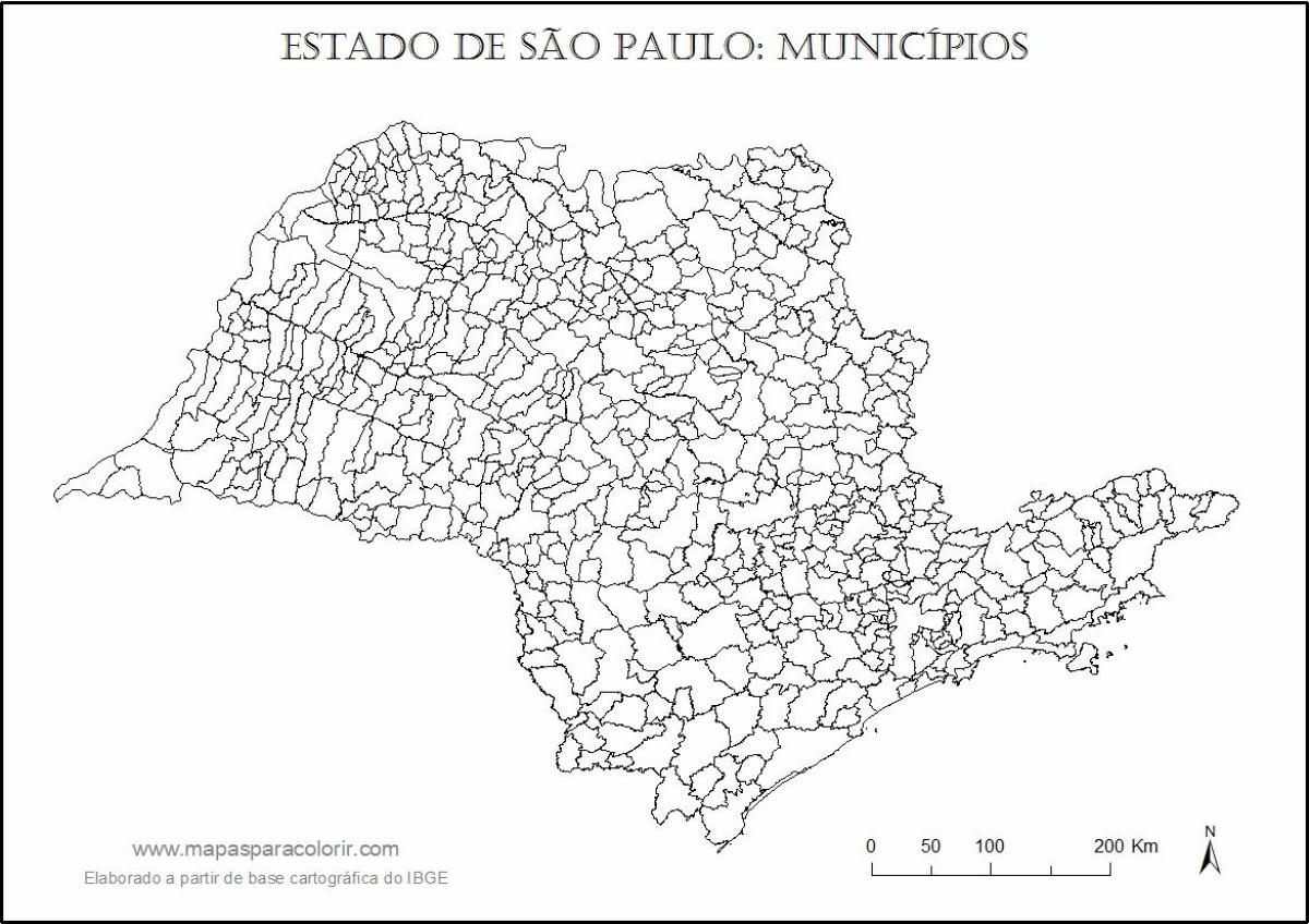Карта на Сан Пауло Дева - общини