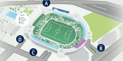 Карта на Алианц Парк - ниво 3