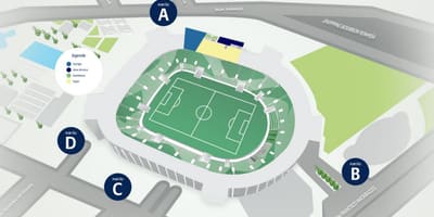 Карта на Алианц Парк - ниво 2