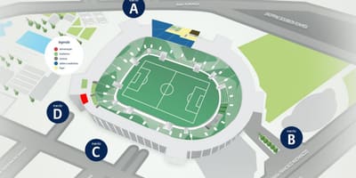 Карта на Алианц Парк - ниво 1