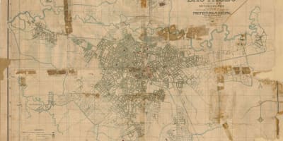 Карта бивш Сао Пауло - 1916