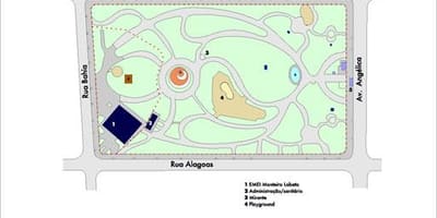 Карта на Буенос Айрес, Сао Пауло парк